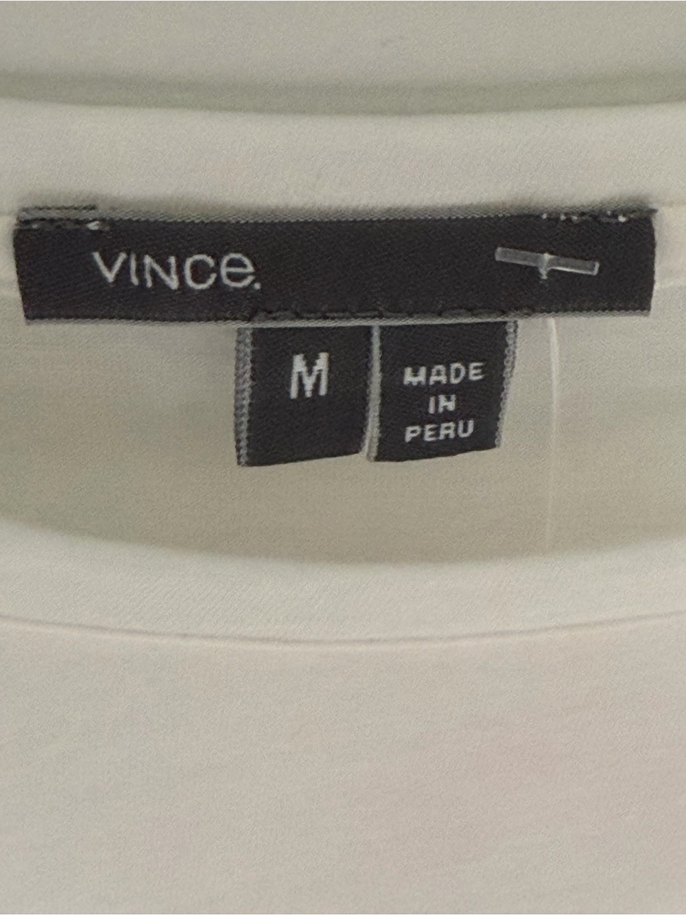VINCE Lightweight White & Yellow Striped Long Sleeve Top - Picture 2 of 3